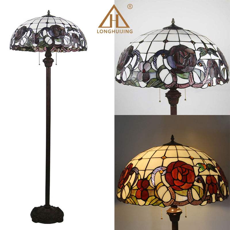 汇璟蒂凡尼灯 欧美复古落地灯卧室客厅现代地灯跨境供货 落地灯饰