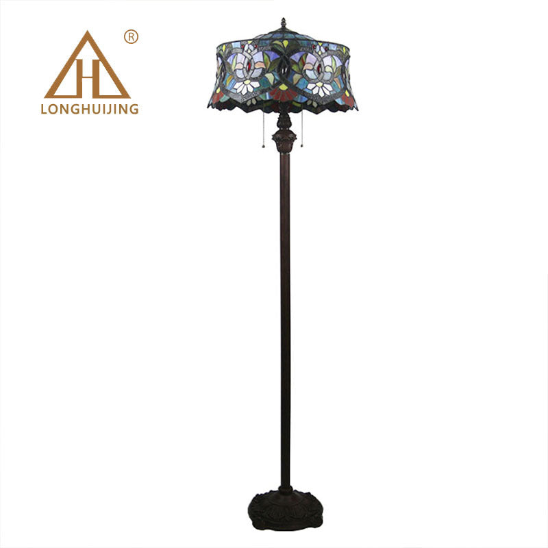 汇璟蒂凡尼灯 欧美复古落地灯卧室客厅现代地灯跨境供货 落地灯饰
