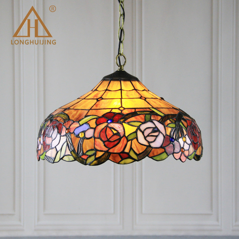 汇璟跨境家装灯饰灯具蒂芙尼16寸蜻蜓灯书房客厅餐厅商用场所吊灯