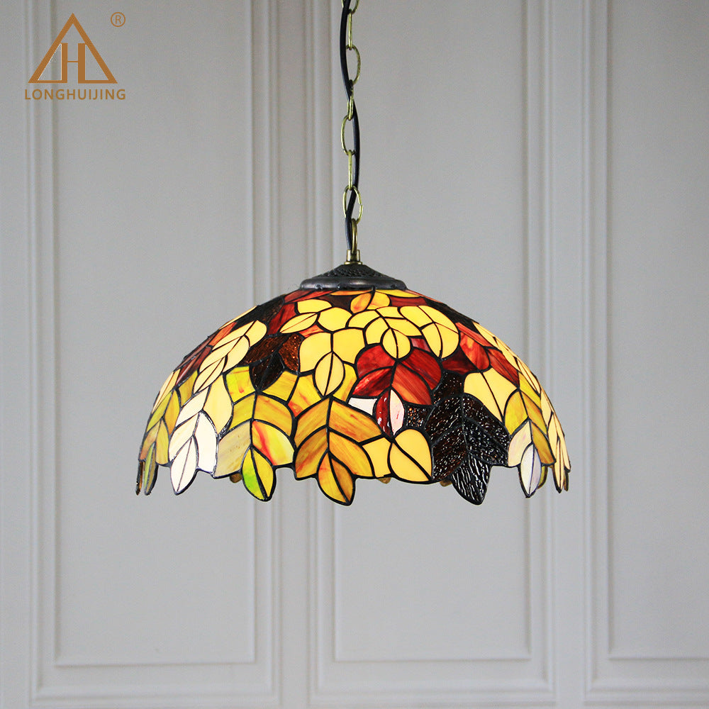 汇璟跨境家装灯饰灯具蒂芙尼16寸蜻蜓灯书房客厅餐厅商用场所吊灯